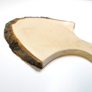 Cutting board with bark - ca. 250x300-350x20 mm - variation in shape